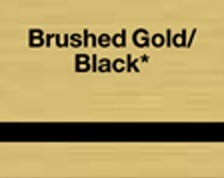brushed gold black