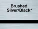 brushed silver black
