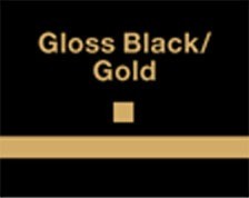 gloss black gold