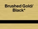 brushed gold black